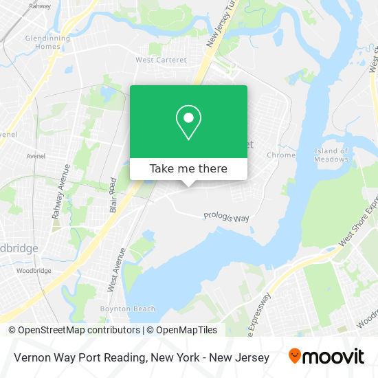Mapa de Vernon Way Port Reading