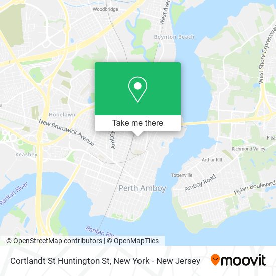 Cortlandt St Huntington St map