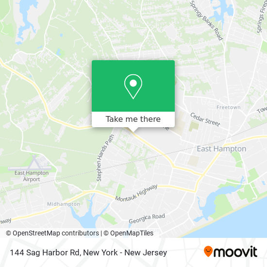 144 Sag Harbor Rd map