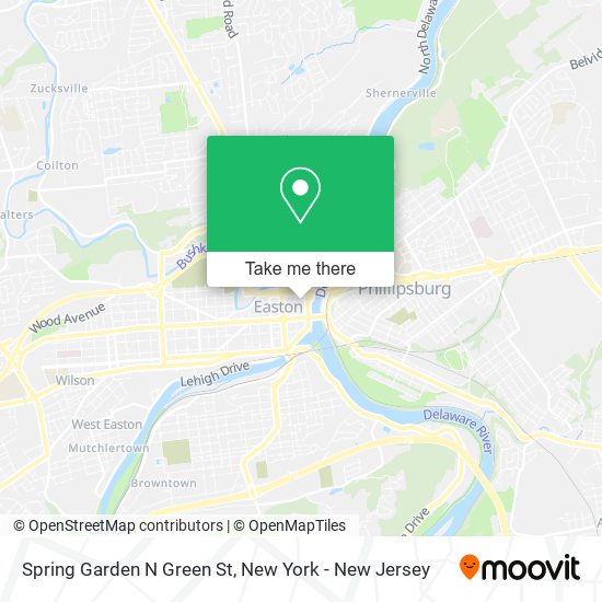 Mapa de Spring Garden N Green St