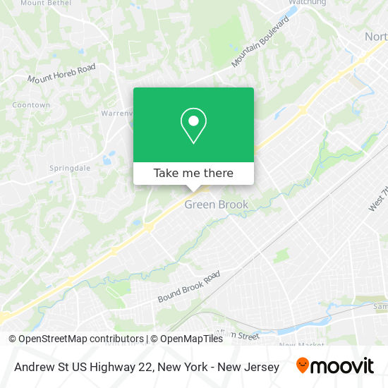 Andrew St US Highway 22 map
