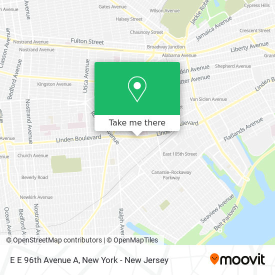 Mapa de E E 96th Avenue A