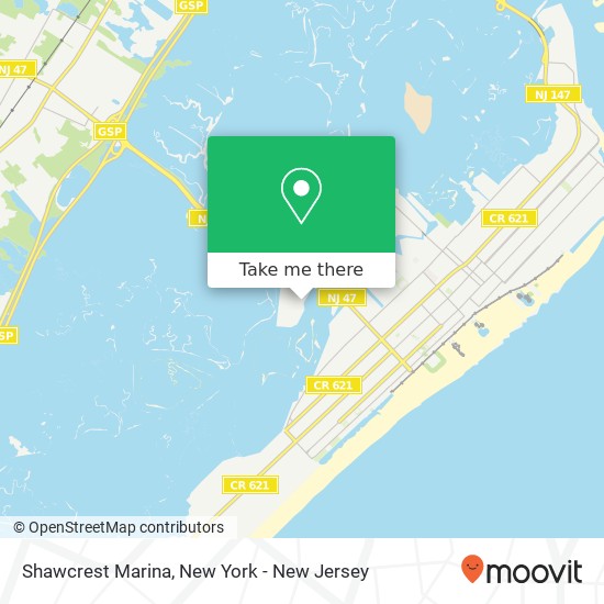 Shawcrest Marina map