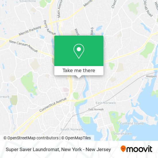 Mapa de Super Saver Laundromat