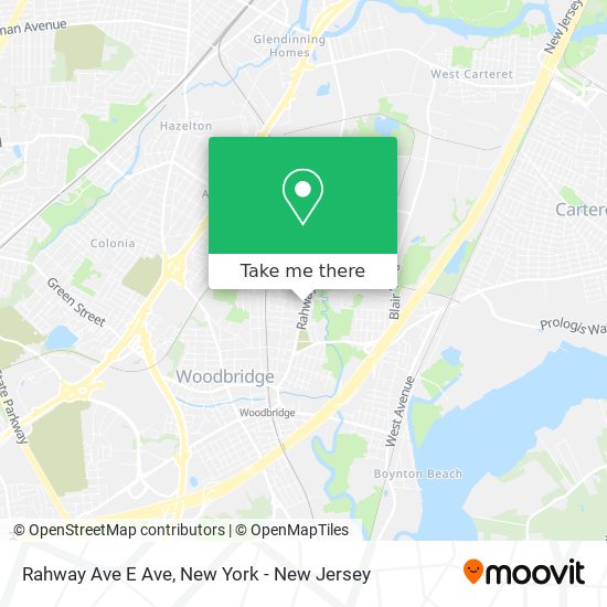 Mapa de Rahway Ave E Ave