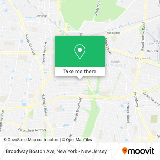 Mapa de Broadway Boston Ave