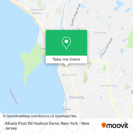 Albany Post Rd Hudson Dwns map