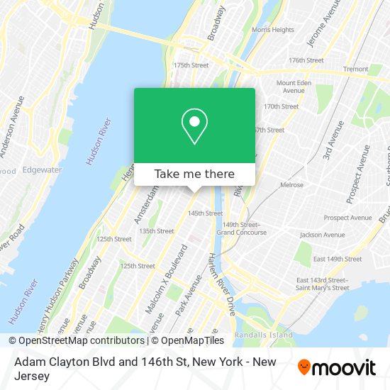 Mapa de Adam Clayton Blvd and 146th St