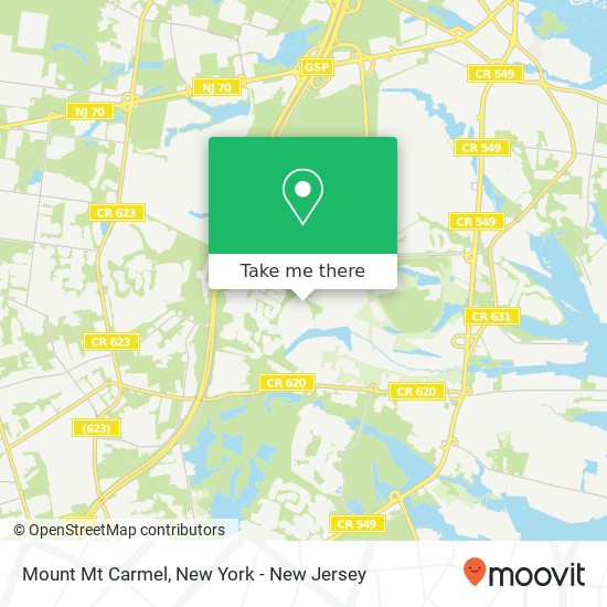 Mount Mt Carmel, Toms River, NJ 08753 map