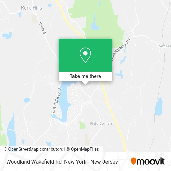 Woodland Wakefield Rd map