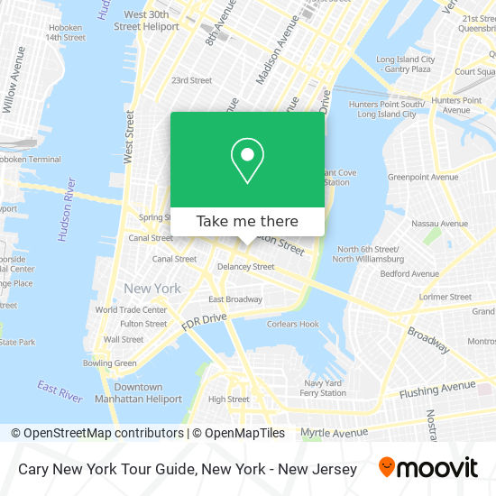 Cary New York Tour Guide map