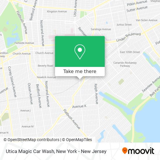 Utica Magic Car Wash map