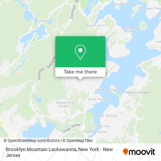 Mapa de Brooklyn Mountain Lackawanna