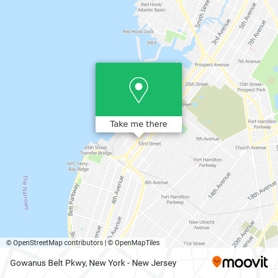 Mapa de Gowanus Belt Pkwy