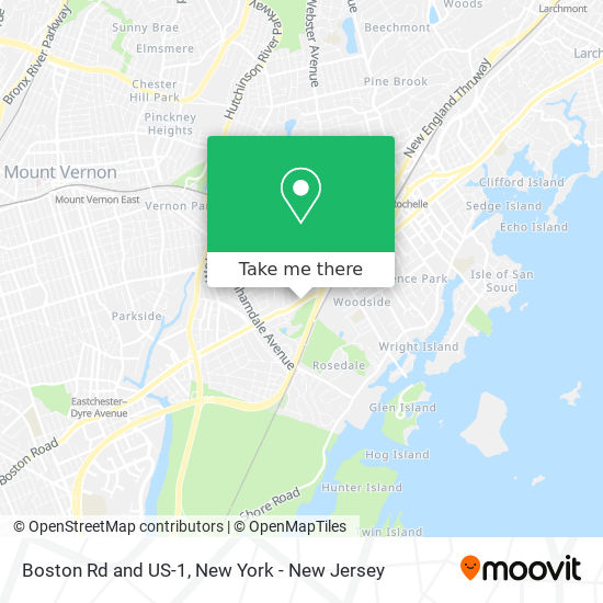 Mapa de Boston Rd and US-1