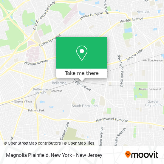 Magnolia Plainfield map