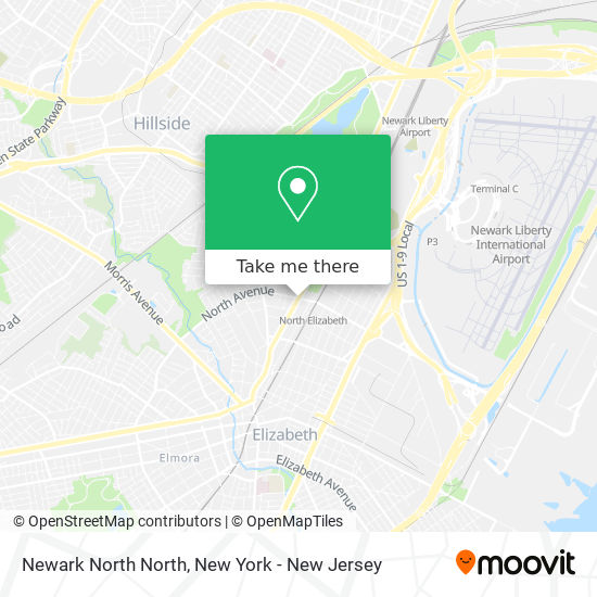 Mapa de Newark North North