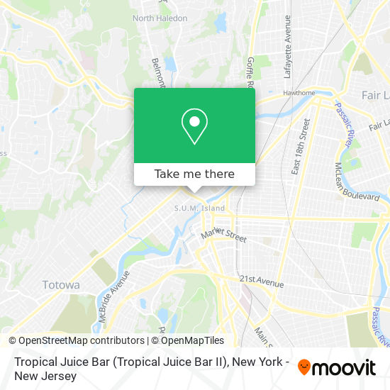 Tropical Juice Bar map