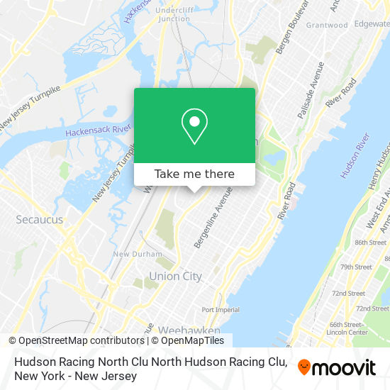 Mapa de Hudson Racing North Clu North Hudson Racing Clu