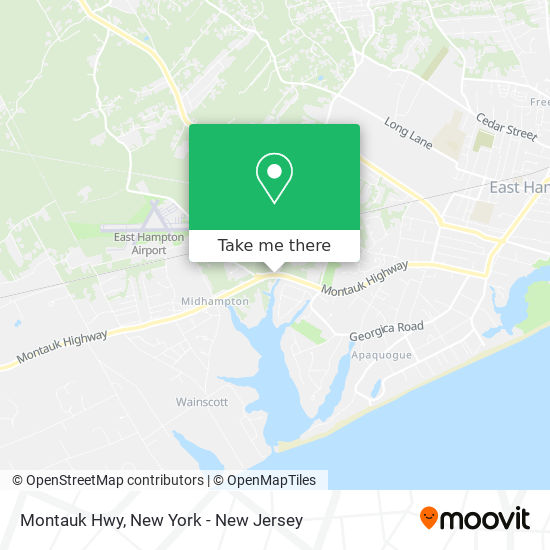 Montauk Hwy map