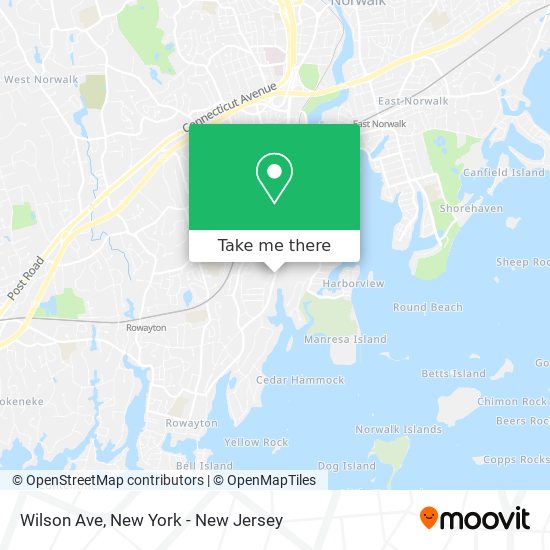 Mapa de Wilson Ave