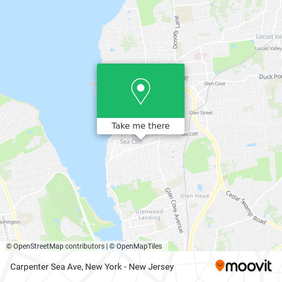 Carpenter Sea Ave map