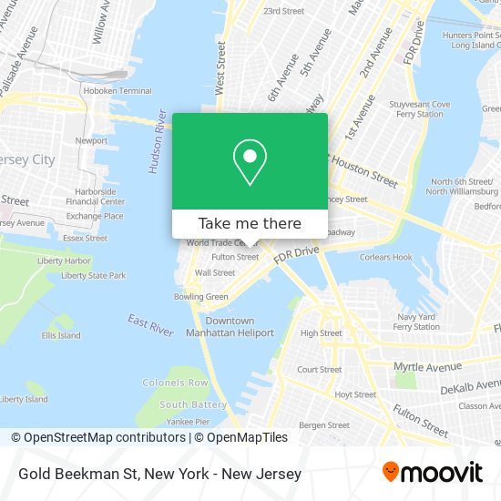 Gold Beekman St map