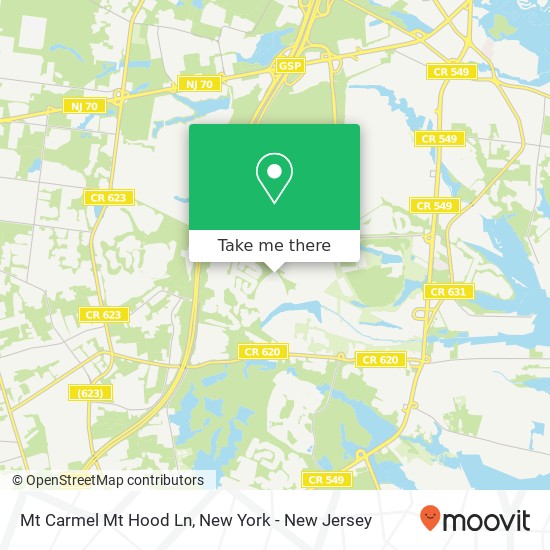 Mt Carmel Mt Hood Ln, Toms River, NJ 08753 map