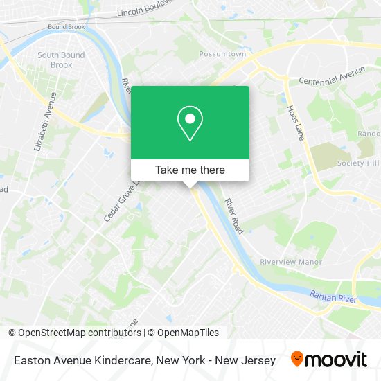 Easton Avenue Kindercare map