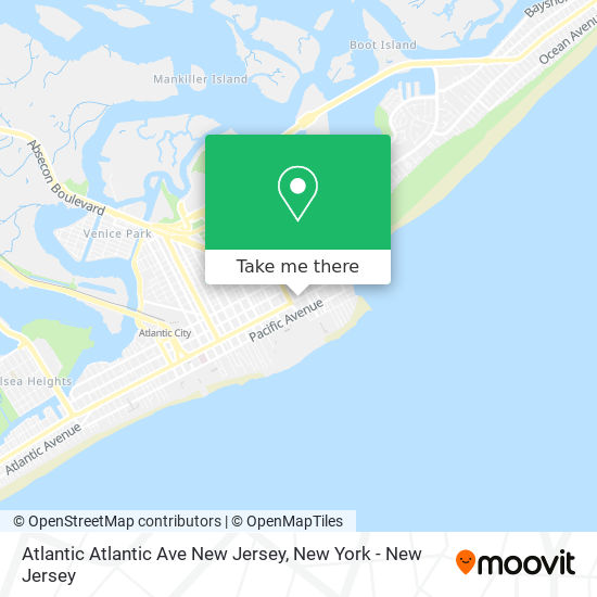 Mapa de Atlantic Atlantic Ave New Jersey