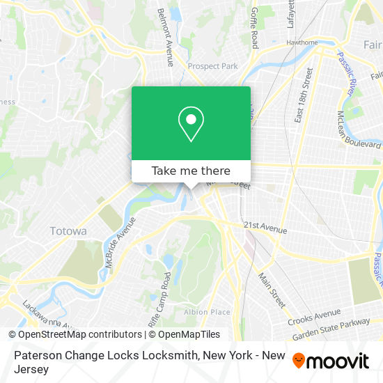 Paterson Change Locks Locksmith map