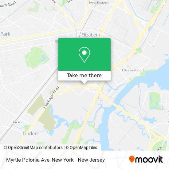 Myrtle Polonia Ave map