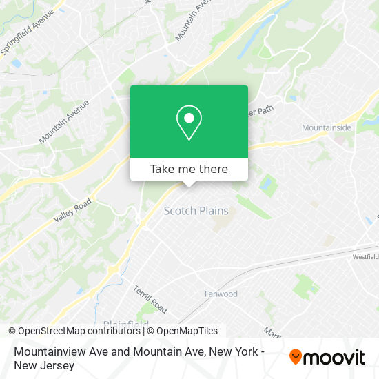 Mapa de Mountainview Ave and Mountain Ave