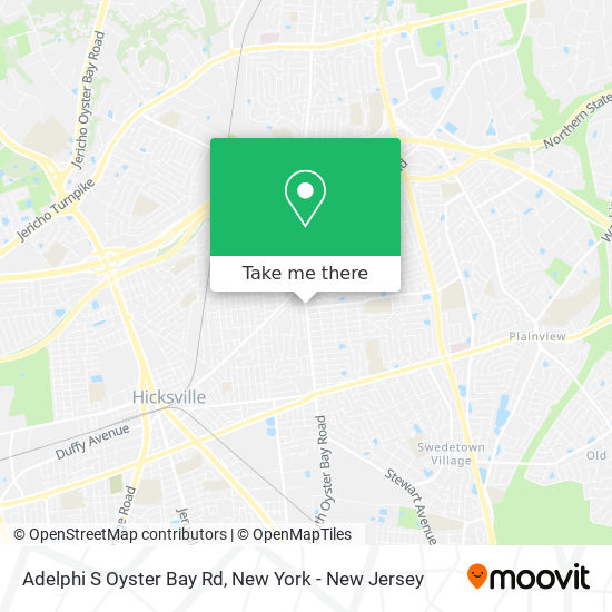 Adelphi S Oyster Bay Rd map