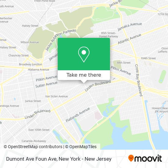 Mapa de Dumont Ave Foun Ave
