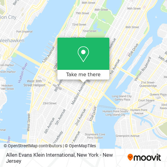 Allen Evans Klein International map