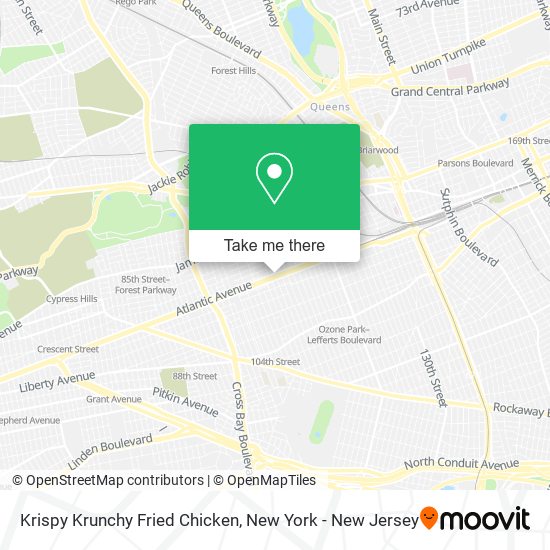 Mapa de Krispy Krunchy Fried Chicken