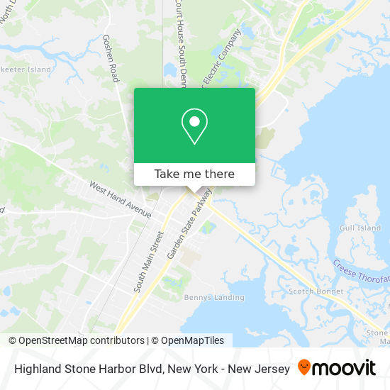 Highland Stone Harbor Blvd map