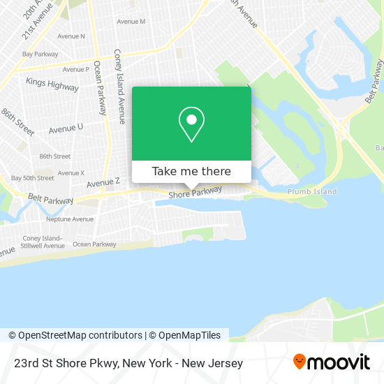 Mapa de 23rd St Shore Pkwy