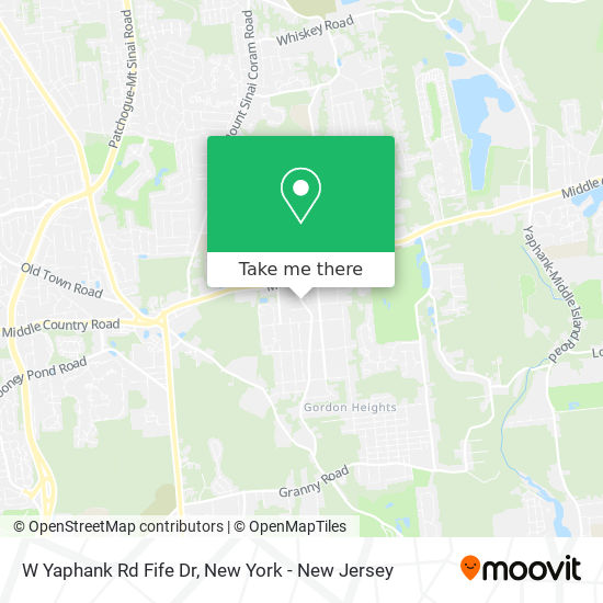 W Yaphank Rd Fife Dr map