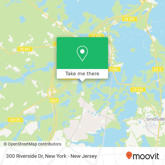 Mapa de 300 Riverside Dr, Port Republic, NJ 08241