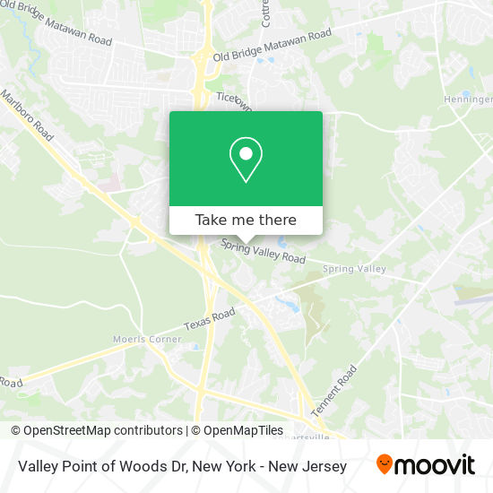 Mapa de Valley Point of Woods Dr