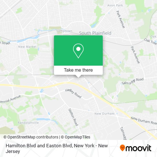 Hamilton Blvd and Easton Blvd map