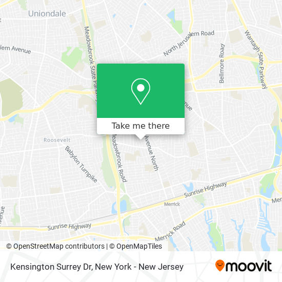 Kensington Surrey Dr map