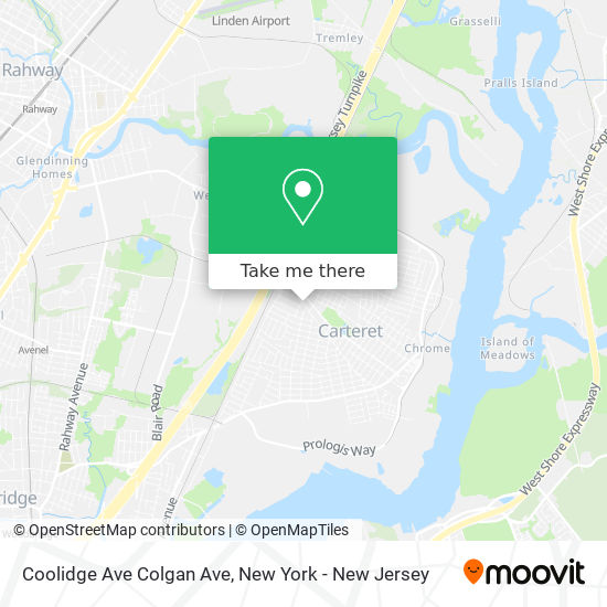 Mapa de Coolidge Ave Colgan Ave