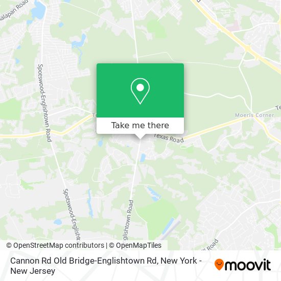 Cannon Rd Old Bridge-Englishtown Rd map
