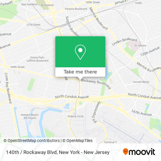 140th / Rockaway Blvd map