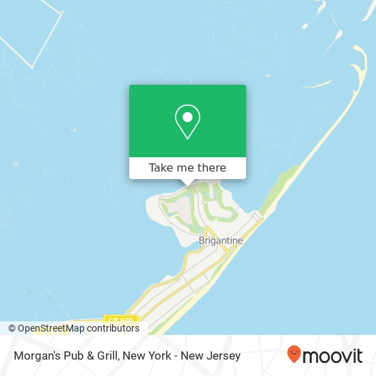 Mapa de Morgan's Pub & Grill, 1075 N Shore Dr