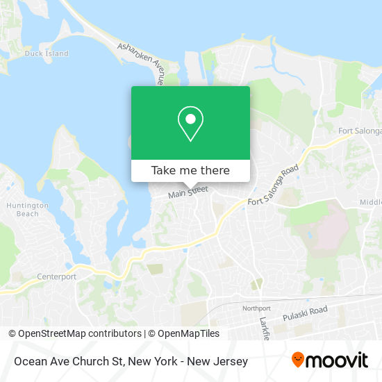 Ocean Ave Church St map
