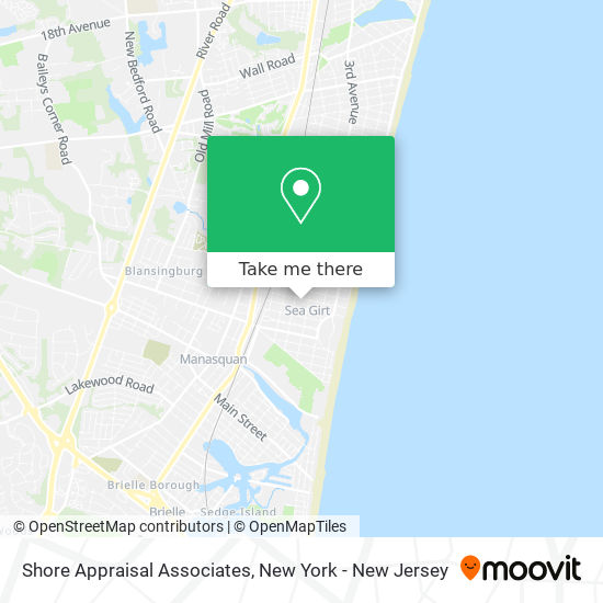 Shore Appraisal Associates map